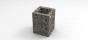 Gabion bloembak middel H80 x B60cm - 10 cm diep