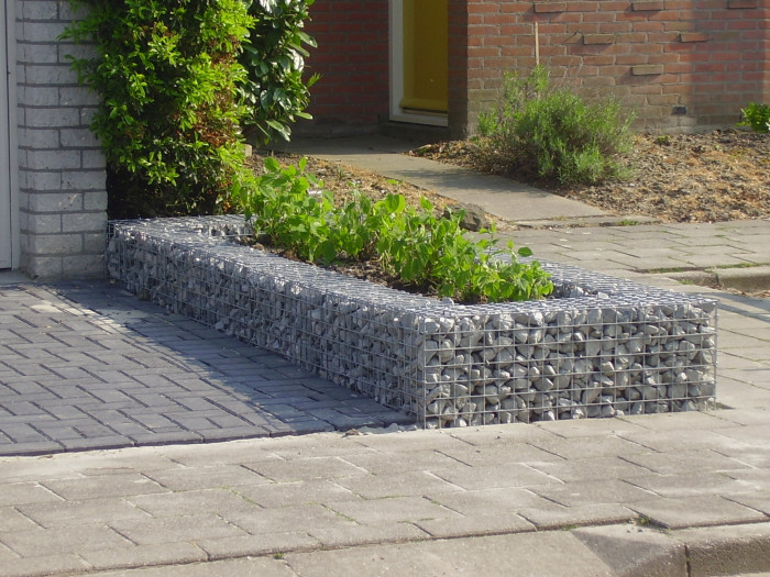 Gabion schanskorf plantenbak 100 x 80 x 60 cm