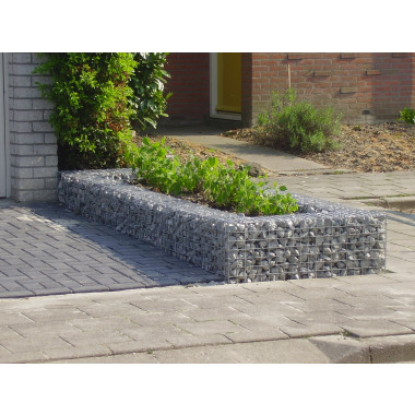 Gabion schanskorf plantenbak 100 x 60 x 60 cm